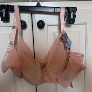 Curvy Couture Blush Pink Seamless Bra with Molded Cups
